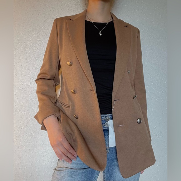 Brand New COMME CA ISM Tan Brown Blazer - Picture 1 of 9